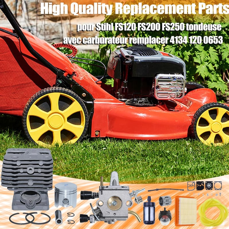 Mtanlo 35mm Henger Dugattyú Készlet Stihl FS120 FS200 FS250 Fűkaszához Karburátorral Légszűrővel Javító Kit