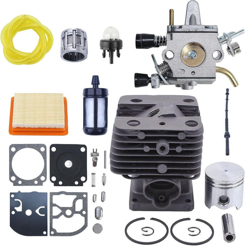 Mtanlo 35mm Henger Dugattyú Készlet Stihl FS120 FS200 FS250 Fűkaszához Karburátorral Légszűrővel Javító Kit