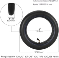 MTATCN 10x2.125 Belső Gumi Elektromos Roller Gyerekkerékpár Tricikli Babakocsira 2db 2