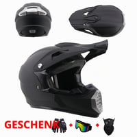 MtQcBdHy Motokrosová integrálna prilba Dirt Bike Offroad motocyklová prilba MTB ATV DH Downhill pánska dámska detská veľkosť L (56-57 cm) 2