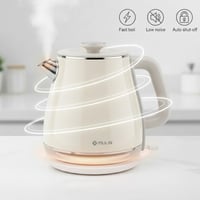 MULIN Vintage retro elektromos vízforraló, 1,8 l, 2200 W, 360° alap, automatikus kikapcsolás 6