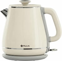 MULIN Vintage retro elektromos vízforraló, 1,8 l, 2200 W, 360° alap, automatikus kikapcsolás 1