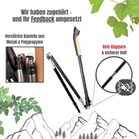 Muawo Összecsukható Nordic Walking Bot 105-135 cm Teleszkopos Szénszálas 3