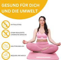 Muawo Premium Fitness és Yoga Szőnyeg 190x60x1,5cm Rózsaszín 3