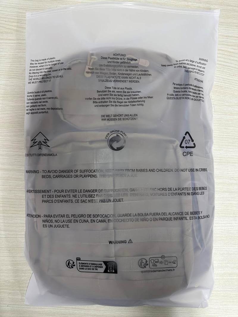 MUCHER 45L katonai taktikai hátizsák MOLLE rendszerrel, fekete