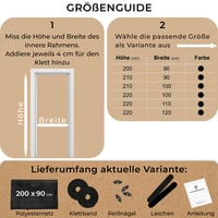 MÜCKENMEISTER Sieťka proti hmyzu na balkónové dvere 200x90 cm – Magnetická sieťka na dvere – Sieťka proti hmyzu na balkón – Ochranná sieť proti hmyzu 6