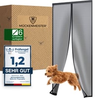 MÜCKENMEISTER Sieťka proti hmyzu na balkónové dvere 200x90 cm – Magnetická sieťka na dvere – Sieťka proti hmyzu na balkón – Ochranná sieť proti hmyzu 1