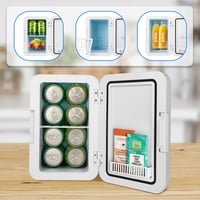 MUCOOS 6L Mini Hűtőszekrény 220V/12V Hűtés-Fűtés Fehér 8