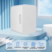 MUCOOS 6L Mini Hűtőszekrény 220V/12V Hűtés-Fűtés Fehér 4