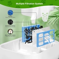 Mukkela macska kutya ivócsap szűrő 6db aktivált szén vízfontána 2