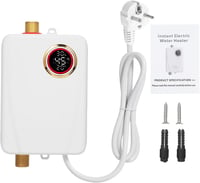 Mulcort 3000W 220V fehér mini átfolyós vízmelegítő digitális hőmérővel 1