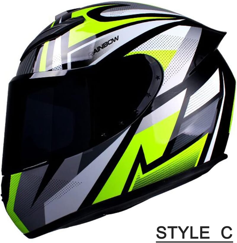 Mulcort Full Face Rapid utcai motor bukósisak négy évszak uniszex felnőtt Szürke Zöld XL Style D