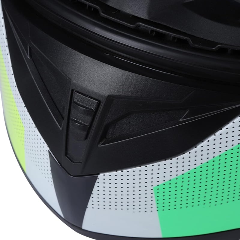 Mulcort Full Face Rapid utcai motor bukósisak négy évszak uniszex felnőtt Szürke Zöld XL Style D