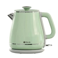 MULIN Vintage retro elektromos vízforraló, 1,8 l, 2200 W, 360° alap, rozsdamentes acél - zöld 2