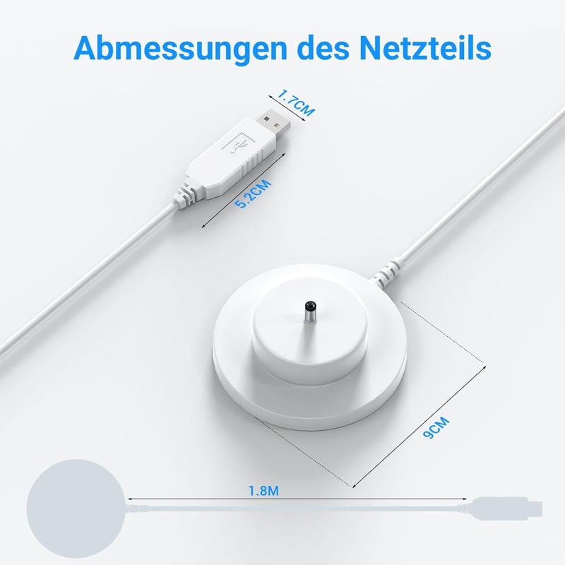 MULTIM USB Töltőállomás Toniebox Hanglejátszóhoz - Kompatibilis Tonie Box Audió Lejátszóval, Utazáshoz Ideális Töltőkábel, 9V
