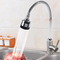 Cap de baterie rotativ din inox 304 pentru chiuvetă de bucătărie, conexiune G1/2 2