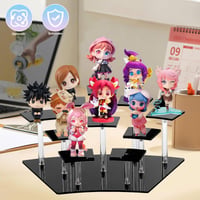 Mumisuto akrilni stalak za izlaganje za Funko Pop figure, stolni organizator za lakove za nokte, začine, kozmetiku, nakit - crni 2