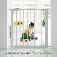 Munchkin Maxi Secure biztonsági kapu 76-82cm, bővíthető 117cm-ig, nyomásos rögzítés - Maxi Secure White 2