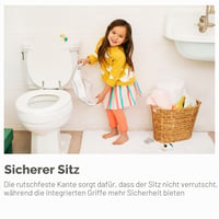 Detské WC sedadlo Munchkin s úchytkami a nožičkami – sivé – Tréningová toaletná doska pre batoľatá 4