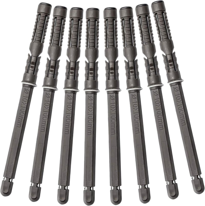 munloo 8 db rejtett polctartó konzol falra láthatatlan lebegő polcokhoz, 10 x 100 mm, sötétszürke falikonzol