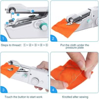 Mupkvy Vezeték Nélküli Mini Varrógép - Hordozható Kézi Elektromos Varrógép Kezdőknek, Ruhákhoz, Függönyökhöz, Otthoni és Utazási DIY Projekt 3