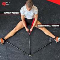 MuscleForge 3 sávos lábnyújtó 180°-ig, 6 fokozatú hasítógép tréninghez 8