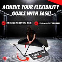 MuscleForge 3 sávos lábnyújtó 180°-ig, 6 fokozatú hasítógép tréninghez 4