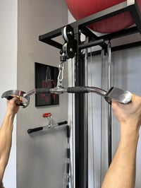 MuscleForge Forgó Fogantyú Kábeles Géphez - 70 cm Hammer Grip Acél Lat Húzórúd Edzőtermi Felszerelés Felsőtest Erősítéshez 7