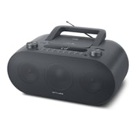 CD prehrávač Muse M-35 BT s funkciou Bluetooth, FM rádio, MP3, USB, čierny, napájanie zo siete aj na batérie 1