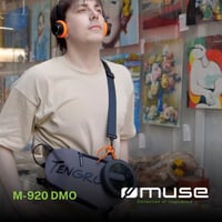 Prenosný CD/MP3 prehrávač MUSE M-920 DMO s Bluetooth vysielačom, ochranou proti otrasom, OLED displejom, USB-C konektorom a 2000 mAh batériou 2