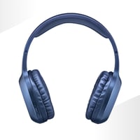 Bluetooth slúchadlá Music Sound Basic – 14-hodinová výdrž batérie, 2 hodiny nabíjania, LED indikátor, AUX vstup, modré 2