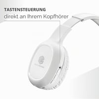 Music Sound Basic Bluetooth fejhallgató, 14 h üzemidő, AUX - fehér 3
