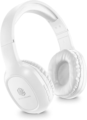 Music Sound Basic Bluetooth slušalice, 14 h trajanje baterije, AUX - bijele