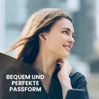 Căști Bluetooth Music Sound Drift negre, cu carcasă compactă, control tactil, asociere automată, 22 de ore de redare, wireless 6