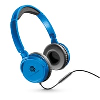 Káblové slúchadlá Music Sound Over Ear Basic – skladací hlavový most, 1,2 m kábel odolný proti zamotaniu, vstavaný mikrofón, 3,5 mm jack konektor – modré 4