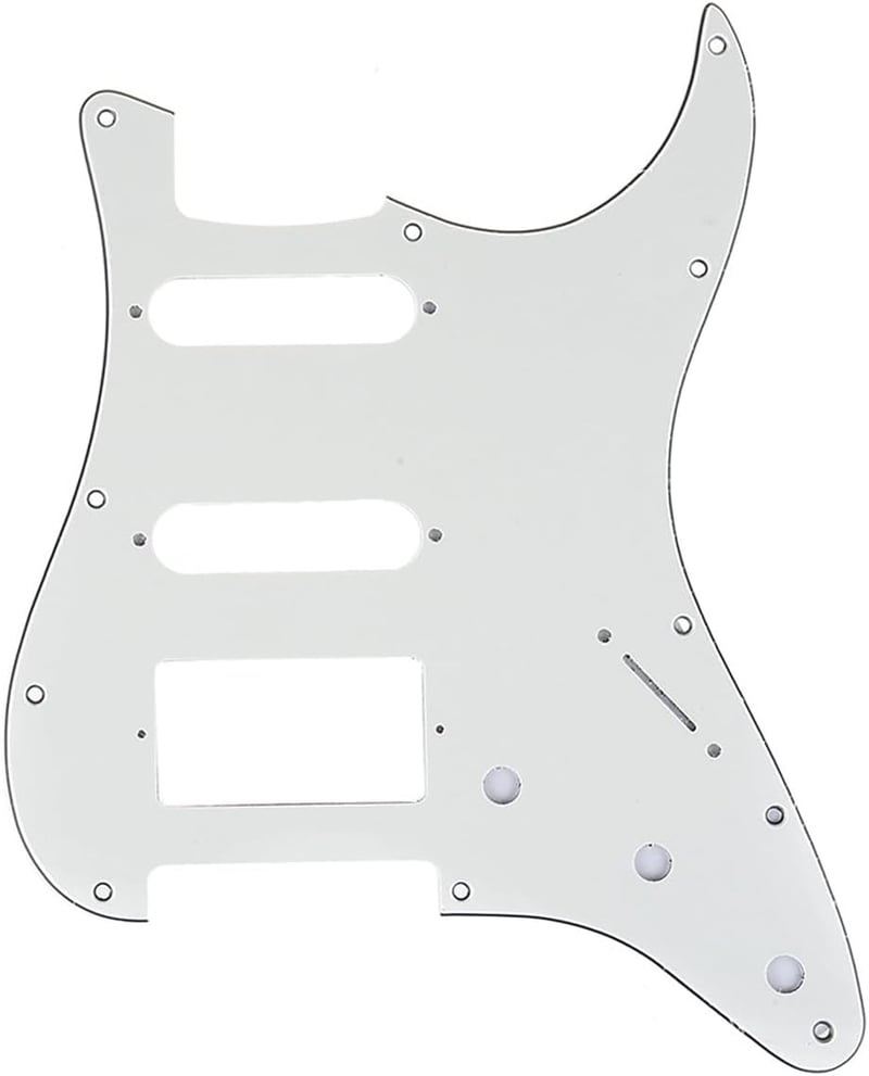 Musiclily Pro 11 Lyuk HSS Strat Pickguard 3-Réteg Pergamen