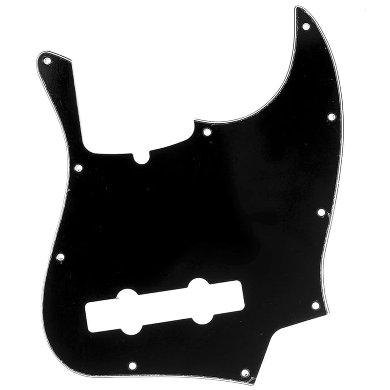 Musiclily Pro 5-strunový pickguard typu J Bass pre Fender American Jazz Bass – 3-vrstvový čierny