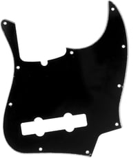 Musiclily Pro 5 húros Jazz Bass pickguard fekete 3 rétegű Fender kompatibilis 1