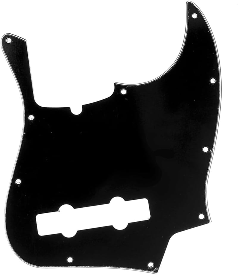 Musiclily Pro 5 húros Jazz Bass pickguard fekete 3 rétegű Fender kompatibilis