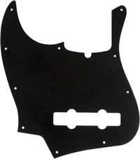 Musiclily Pro 5 húros Jazz Bass pickguard fekete 3 rétegű Fender kompatibilis 3