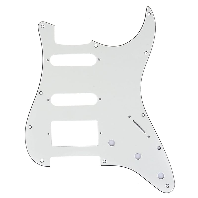 Musiclily Pro Stratocaster HSS maska za gitaru, 11 rupa, 3-slojna - pergament boja