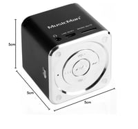 Prenosný reproduktor MusicMan Mini Soundstation s MP3 prehrávačom – čierny 7