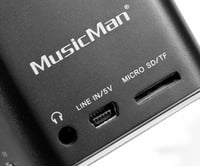Prenosný reproduktor MusicMan Mini Soundstation s MP3 prehrávačom – čierny 5