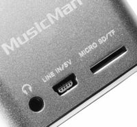 Mini MP3 prehrávač MusicMan TXX3528 so vstavaným reproduktorom - strieborný 5