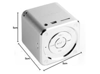 Mini MP3 prehrávač MusicMan TXX3528 so vstavaným reproduktorom - strieborný 7