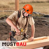 Mustbau EN397 Védősisak Napellenzővel, Állítható 53-63cm, ABS Anyag 7