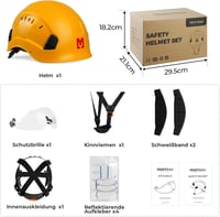 Mustbau EN397 Védősisak Napszemüveggel, Állítható 53-63cm, ABS Anyag 6