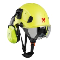 Mustbau szellőztetett védősisak arcvédővel és hallásvédelemmel - 53-63 cm 1