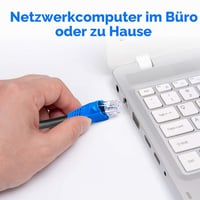 MutecPower CAT6 vonkajší vodotesný ethernetový sieťový kábel 15 m – UTP – CCA – 550 MHz – čierny – vhodný na priame uloženie do zeme – s káblovými páskami 3