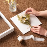 Ramă foto 3D MUXIUNT, reîncărcabilă, 20x20 cm, cu sticlă reală și fundal din pânză 2